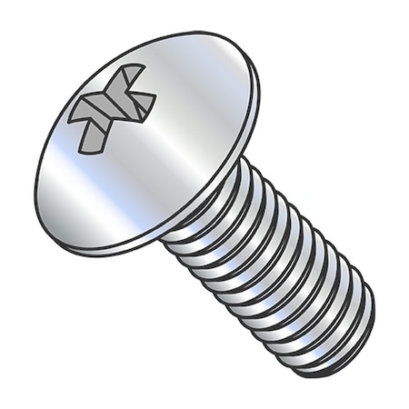 Usa Industrials 1/4"-28 x 3/4 in Phillips Truss Machine Screw, Zinc Plated Steel BULK-SCRW-8429